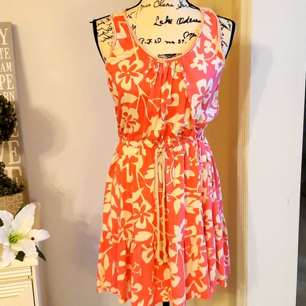 LOFT floral sleeveless mini dress Sz XS